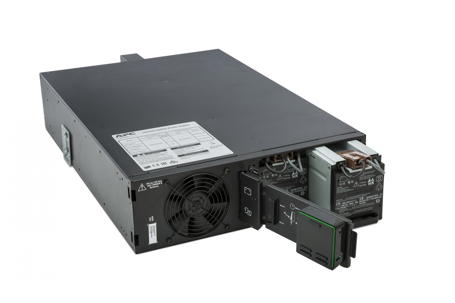 APC Smart-UPS SRT 5000VA RM UPS rack-mountable AC 230V 4500Watt 5000VA USB output connectors 12 3U Black