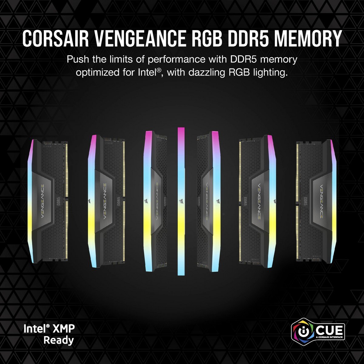 Module de mémoire Corsair Vengeance RGB CMH32GX5M2B6000C38 32 Go 2 x 16 Go DDR5