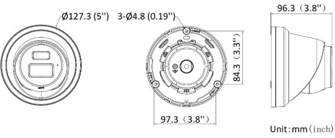 Hikvision DS-2CD2343G2-LI(2.8mm) 4 MP caméra réseau turret avec Acusense et éclairage hybride intelligent fixe