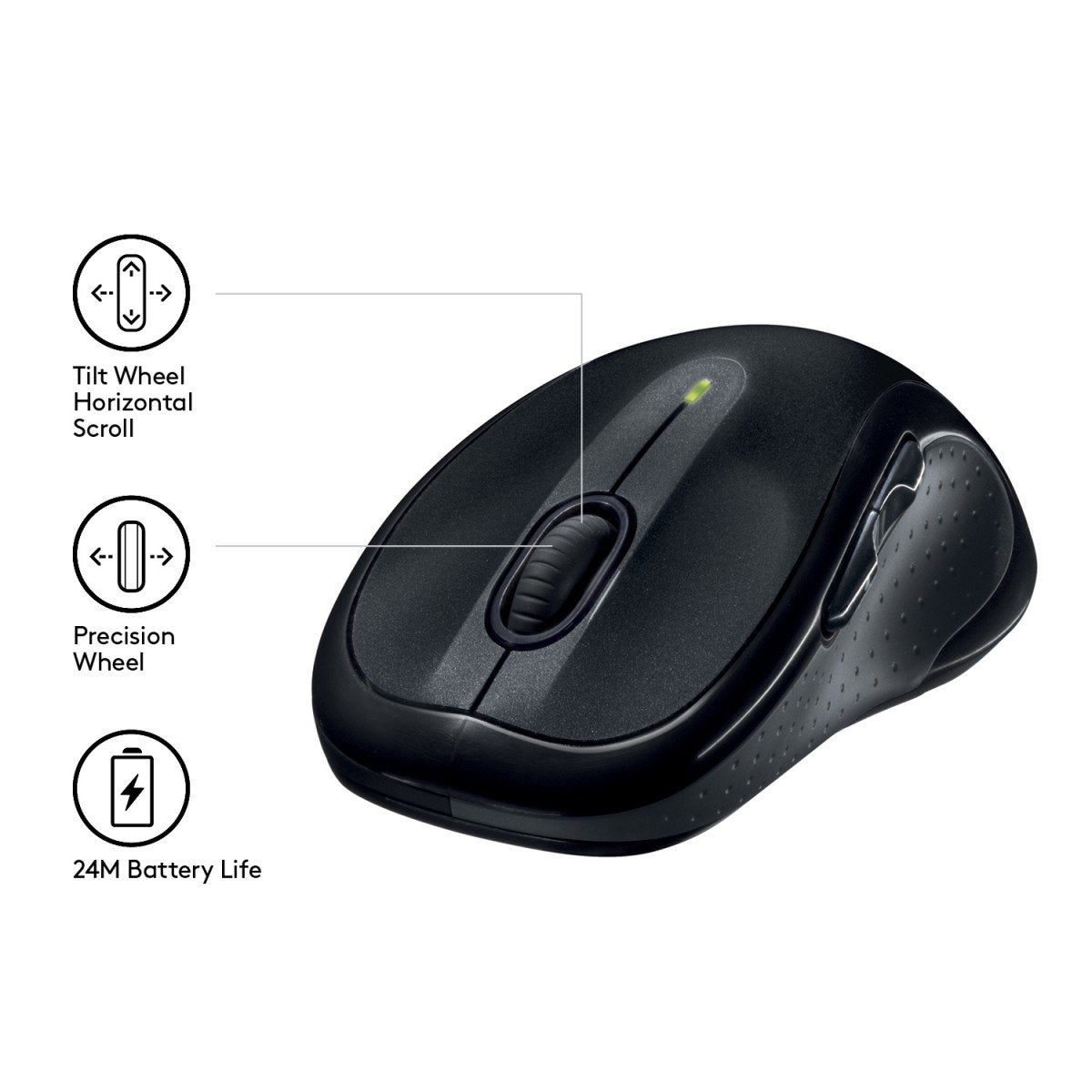 Logitech M510 souris Droitier RF sans fil Laser 1000 DPI