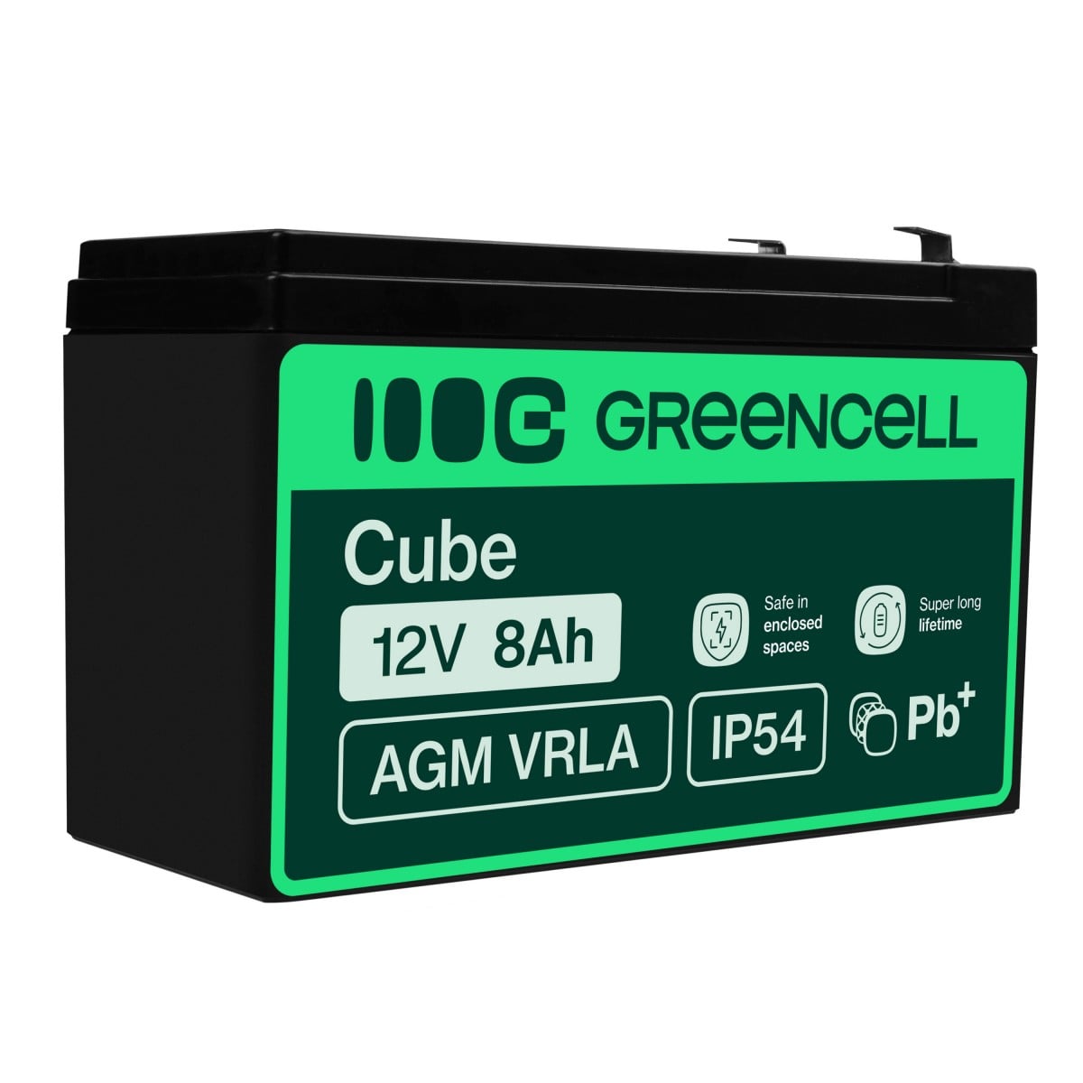 Green Cell AGM Battery 12V 8Ah - Battery - Mignon (AA)