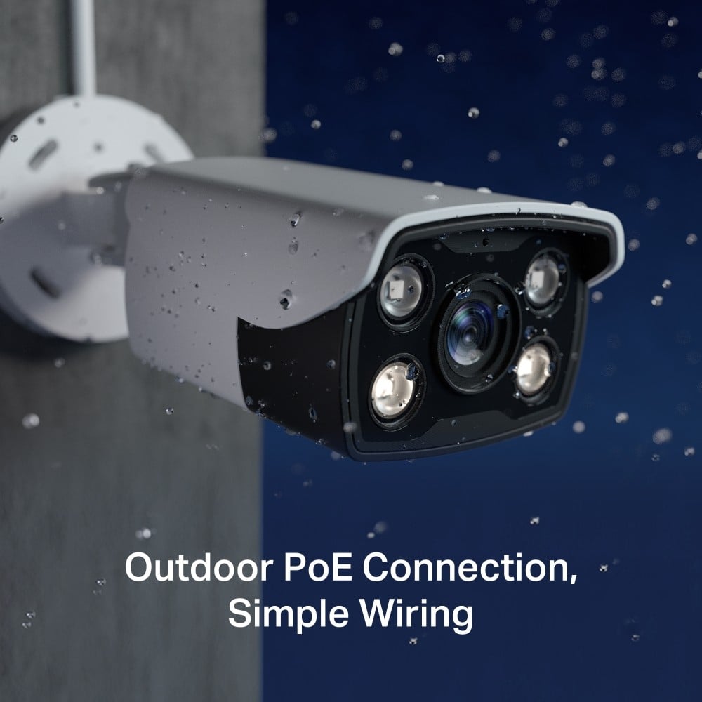 TP-LINK VIGI C340 4MM 4MP Outdoor Full-Color Bullet Network Camera