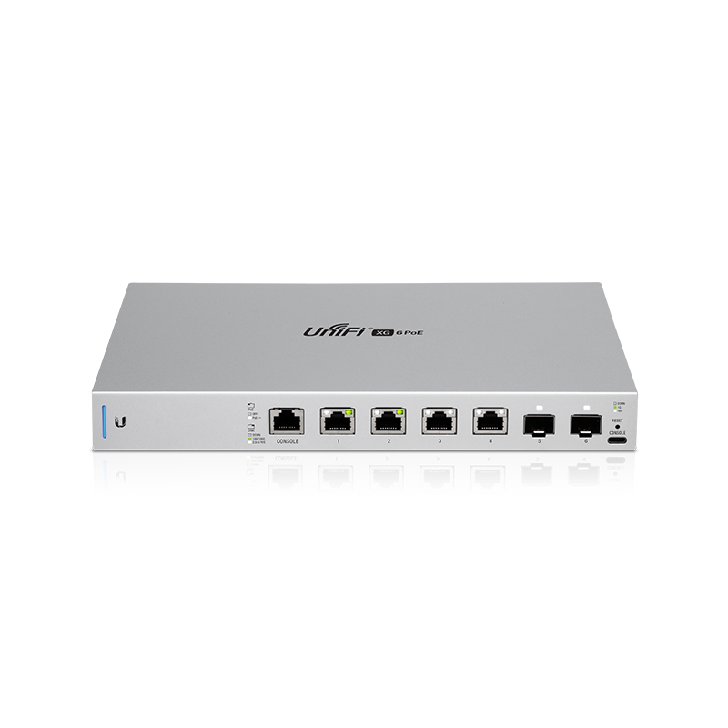 Ubiquiti Networks UniFi US-XG-6POE commutateur réseau Géré 10G Ethernet (100/1000/10000) Connexion Ethernet, supportant l'alimentation via ce port (PoE) 1U Gris