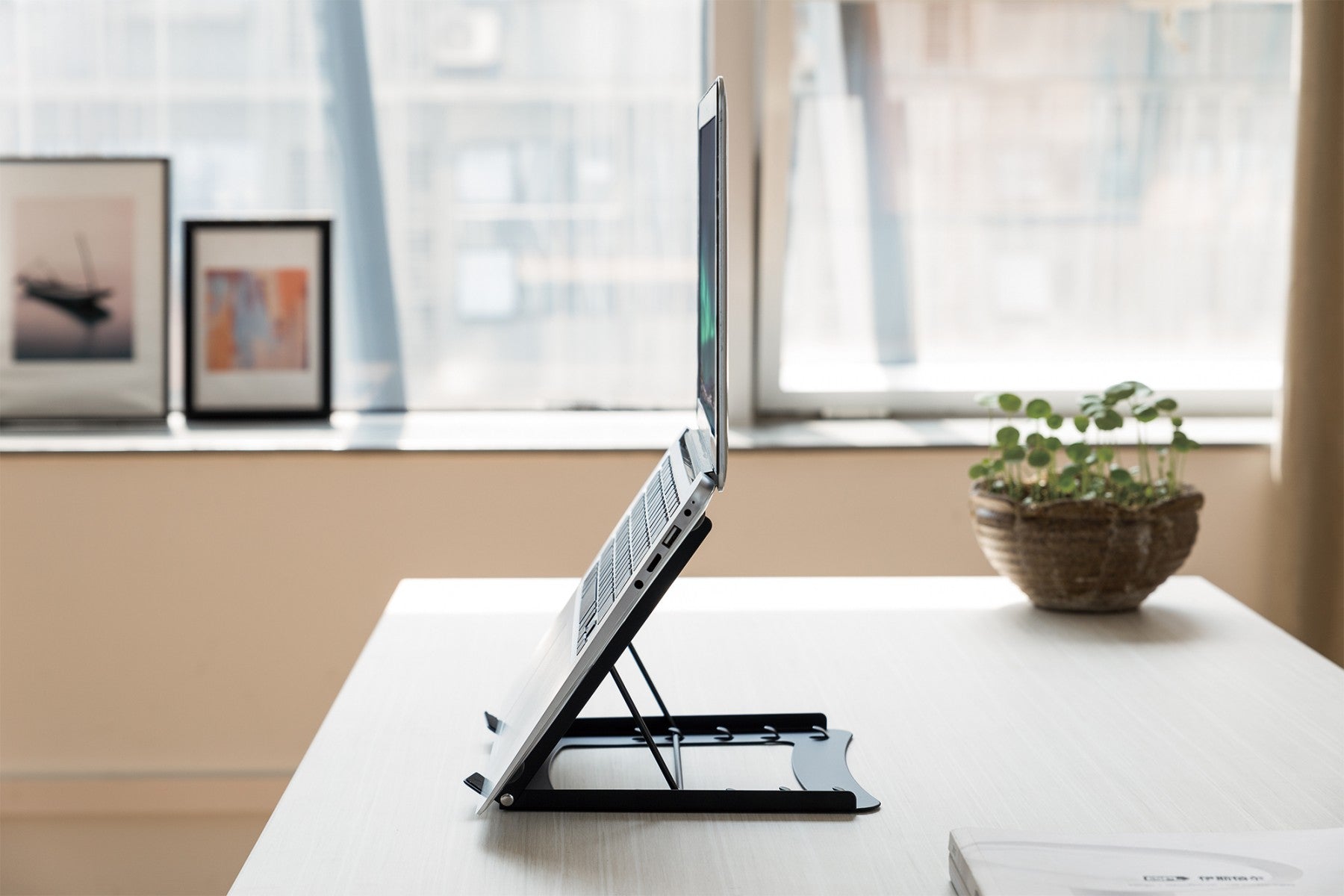 DIGITUS DA-90368 Foldable Steel Laptop/Tablet from 10 to 15 Stand adjustable black