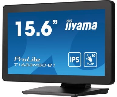 "iiyama ProLite T1633MSC-B1 écran plat de PC 39,6 cm (15.6"") 1920 x 1080 pixels Full HD LCD Écran tactile Noir"