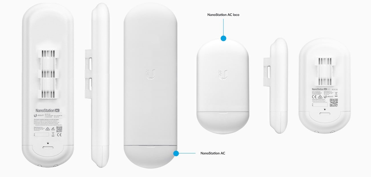 Ubiquiti NS-5ACL-5 Networks NanoStation AC Loco 1000 Mbit/s Blanc (5-pack)