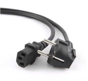 Gembird PC-186 câble électrique Noir 1,8 m CEE7/4 Coupleur C14