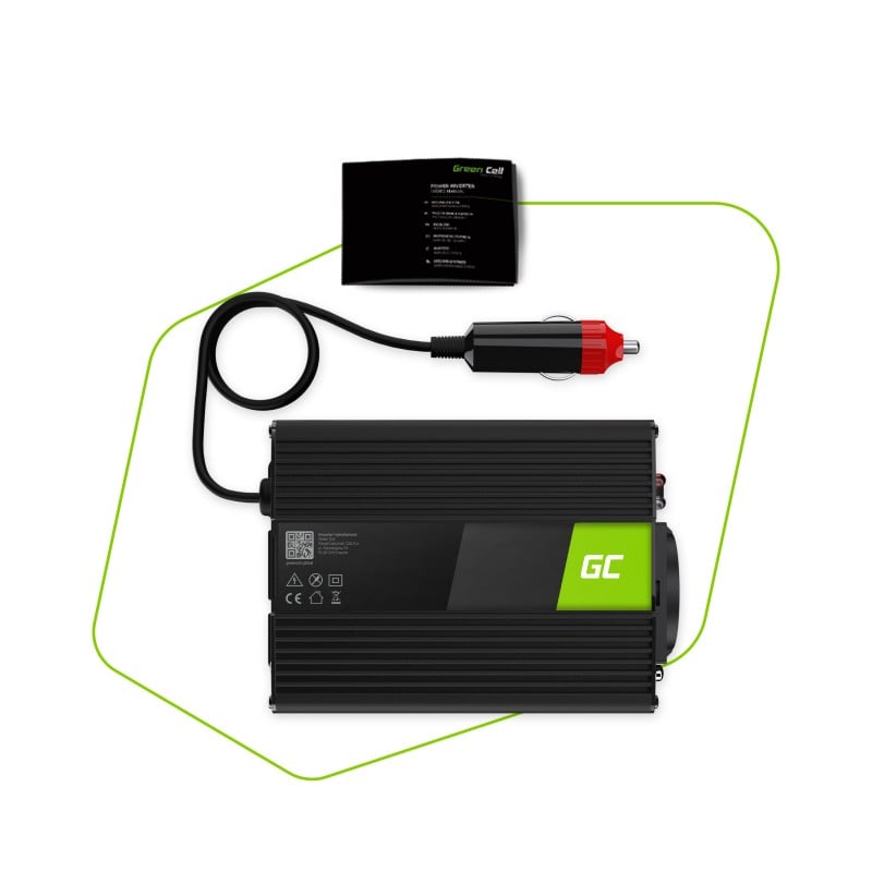 Green Cell Voltage Car Inverter 12V to 230V 300W/600W Pure sine wave