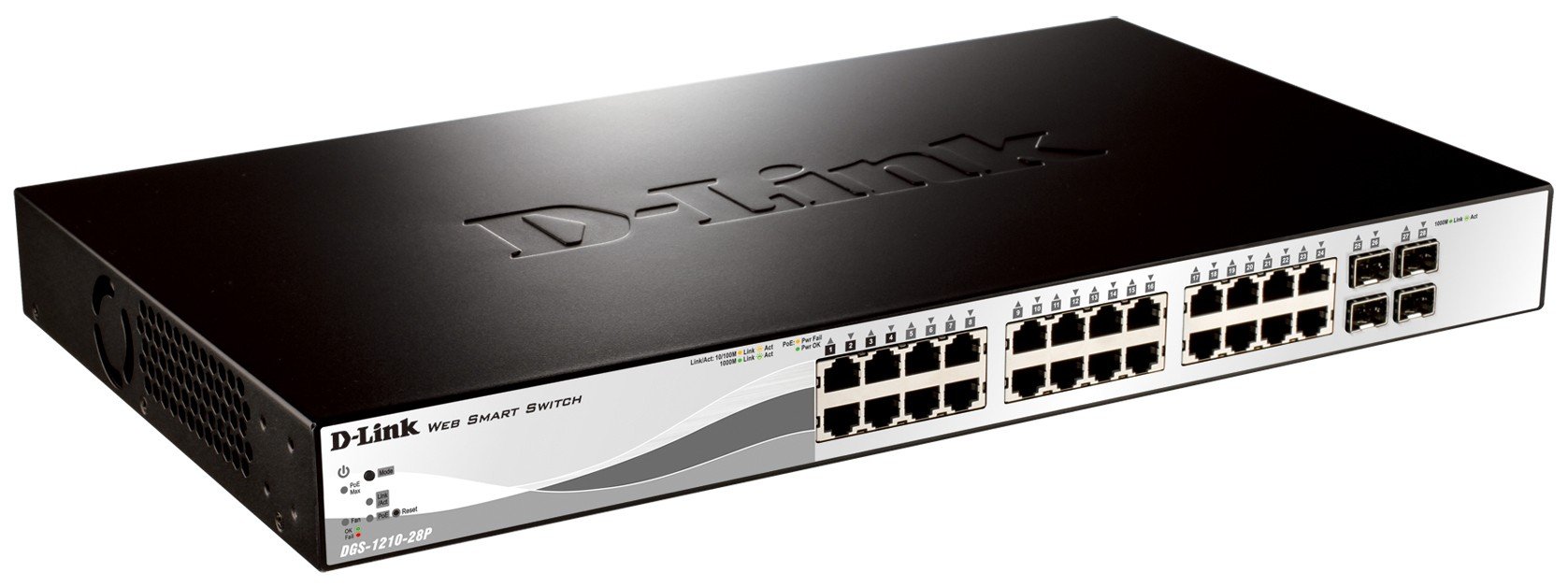 D-Link DGS-1210-28P commutateur réseau Géré L2 Connexion Ethernet, supportant l'alimentation via ce port (PoE) 1U