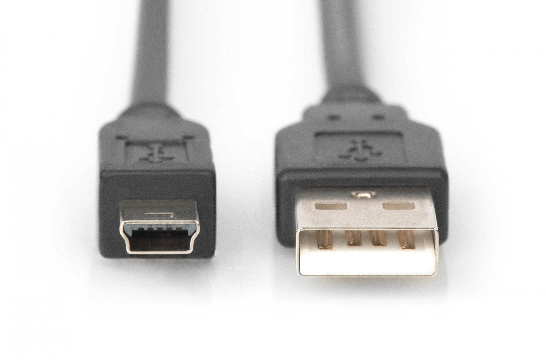 Digitus AK-300108-030-S câble USB USB 2.0 USB A Mini-USB B 0,48 Gbit/s Noir