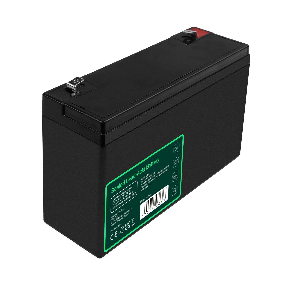 Green Cell AGM40 - 6 V - 1 piece(s) - Noir - 15 Ah - 1,8 kg - 151 mm