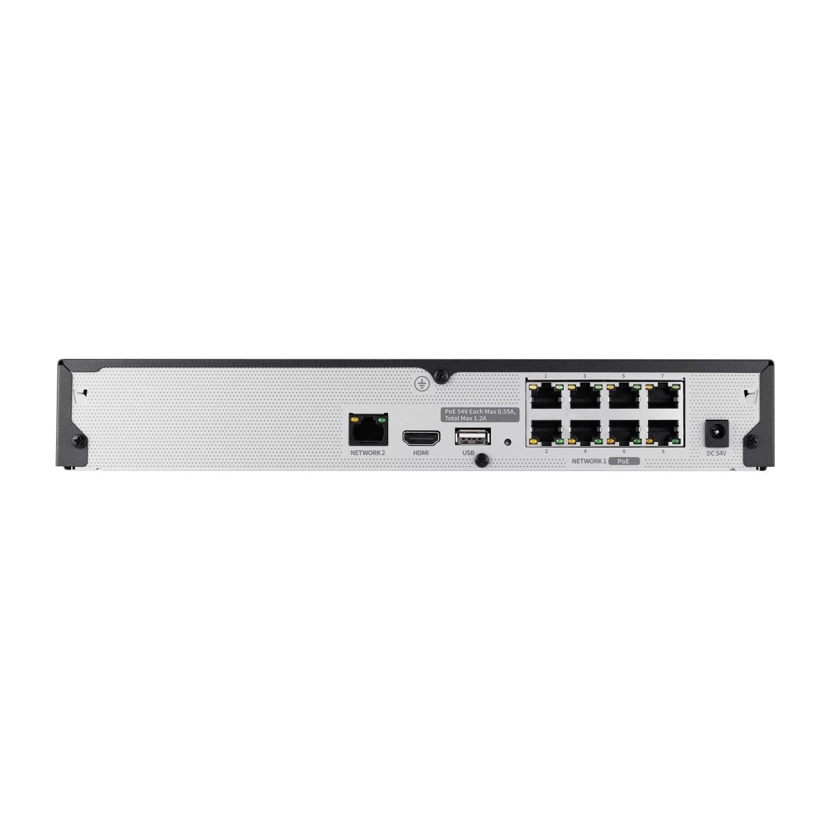 Hanwha ARN-810S Enregistreur vidéo sur réseau Noir