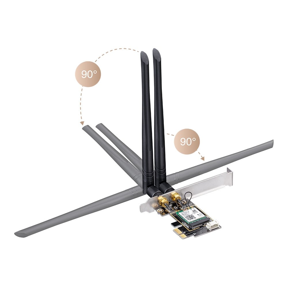 Cudy WE3000 carte réseau Interne WLAN / Bluetooth 2402 Mbit/s