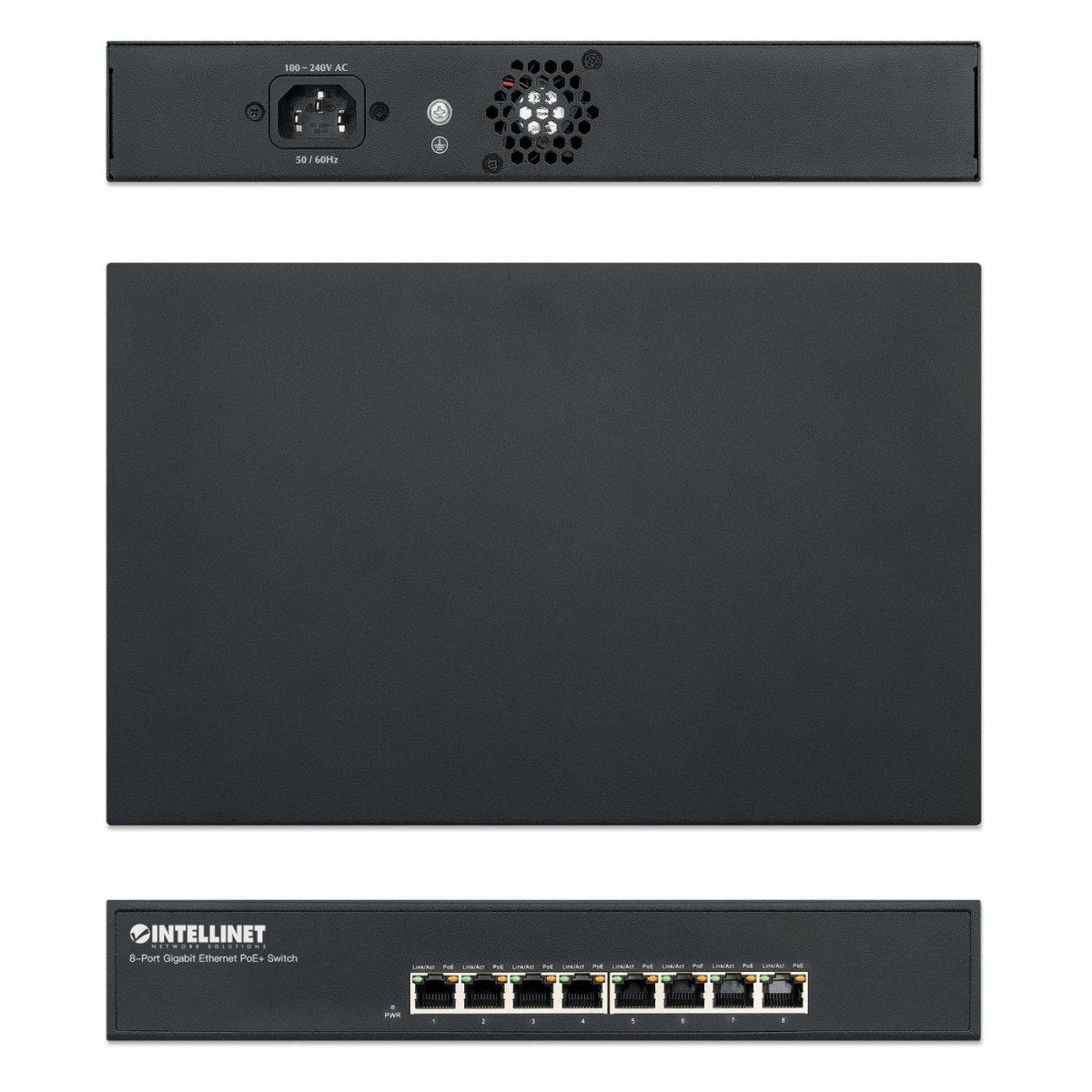 560641 - Gigabit Ethernet (10/100/1000) - Full duplex - Connexion Ethernet - supportant l'alimentation via ce port (PoE) - Grille de montage
