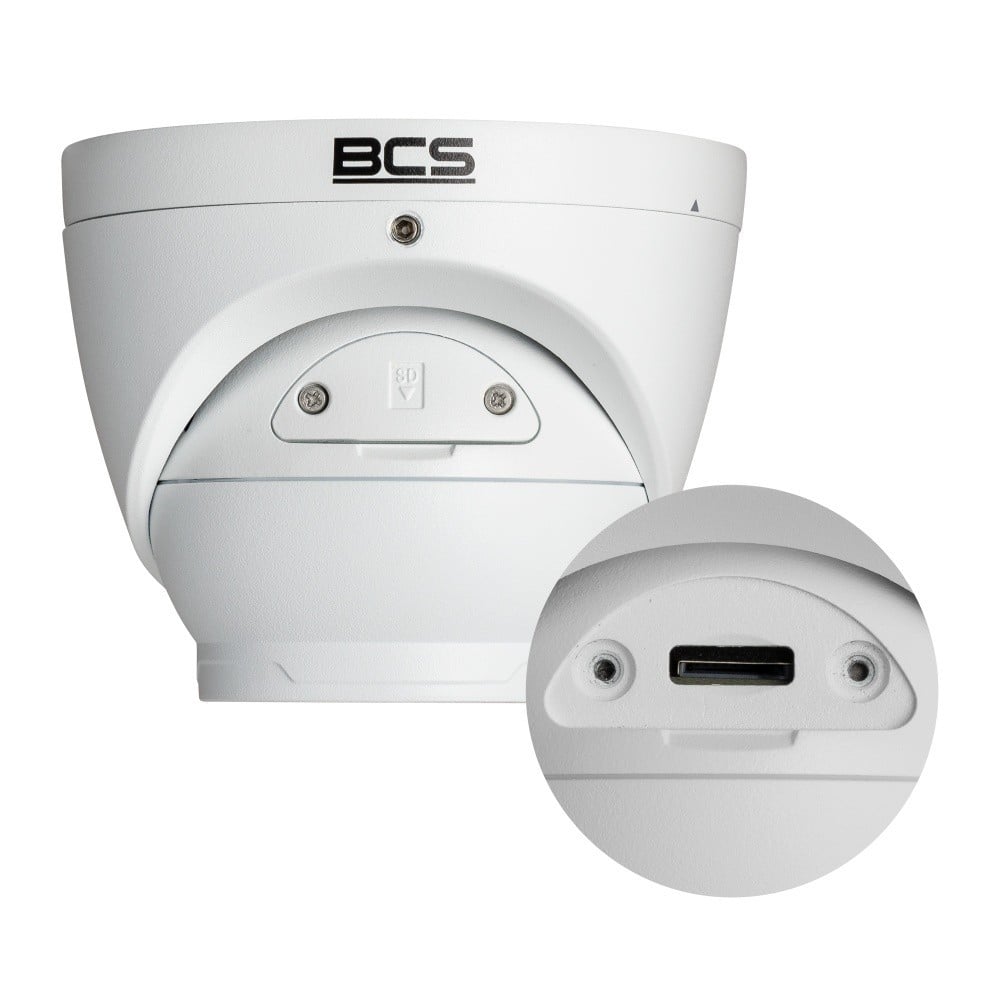 BCS BCS-P-EIP28FWR3-Ai2 Caméra IP dôme 8Mpx avec microphone et boîtier IP67