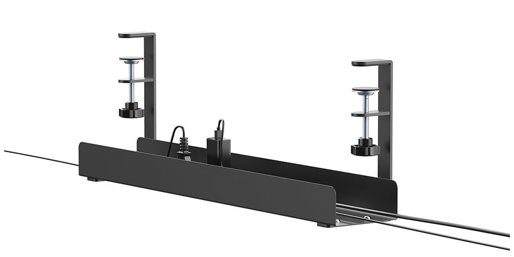 NEOMOUNTS Cable Management Tray max 5kg. clamp-on design universal black