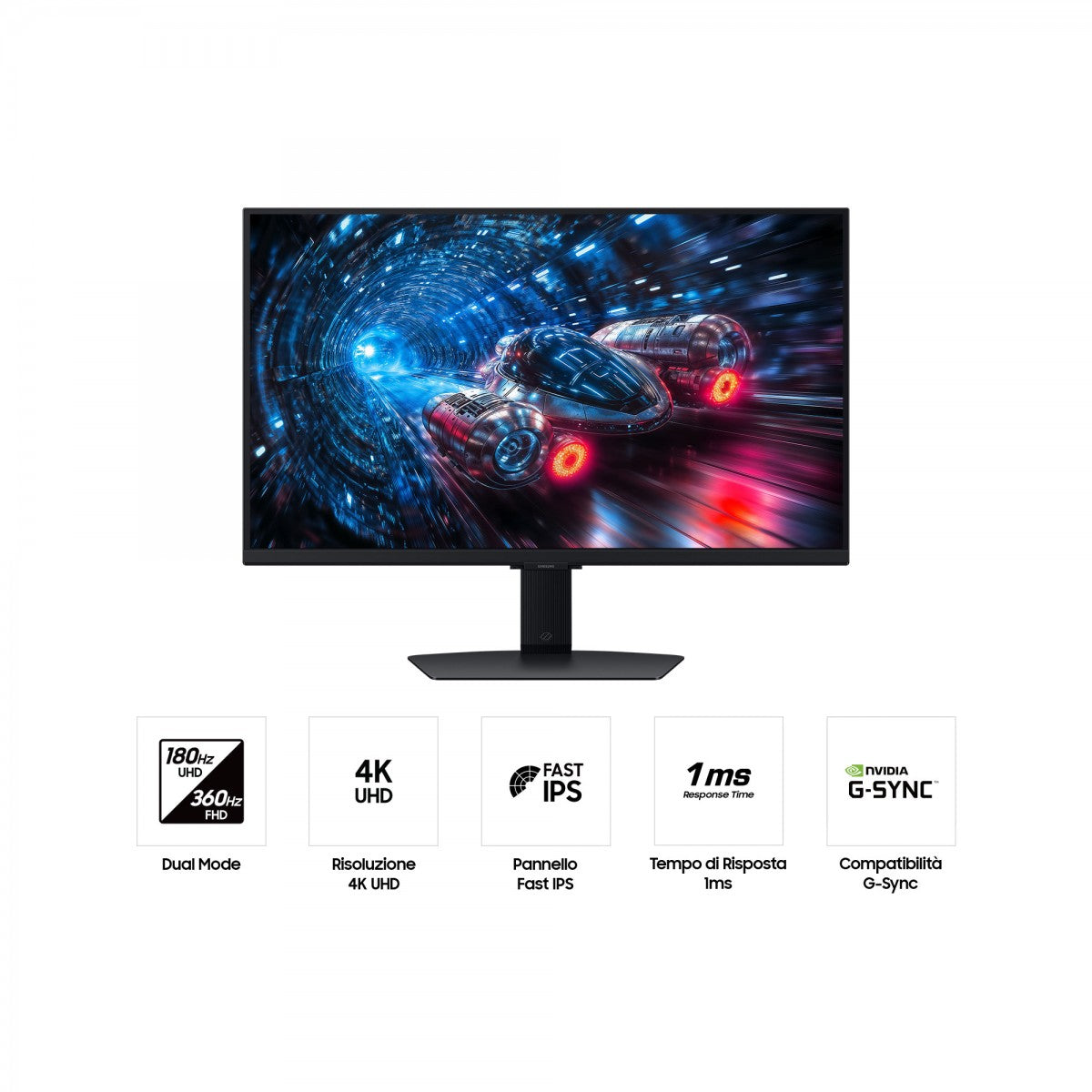 "Samsung G70F écran plat de PC 68,6 cm (27"") 3840 x 2160 pixels 4K Ultra HD LCD Noir"