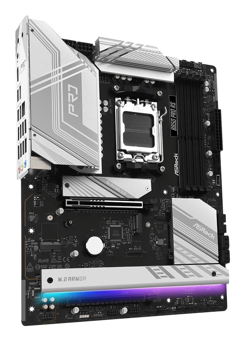 ASRock 90-MXBQK0-A0UAYZ Carte mere B850 Pro RS ATX avec DDR5 et Ethernet 2,5 Gigabit