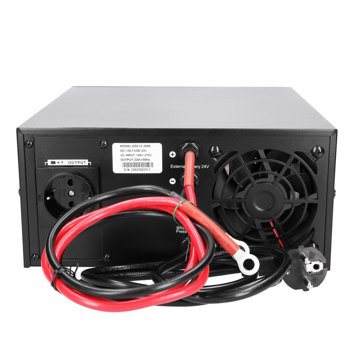 Extralink Piorun 1500VA/1200W remplaçant pour Volt Sinus Pro | Onduleur | Onde sinusoidale pure, tension de la batterie 24V DC
