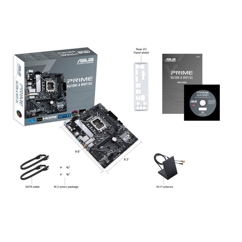 ASUS PRIME H610M-A WIFI D4 Intel H610 LGA 1700 micro ATX