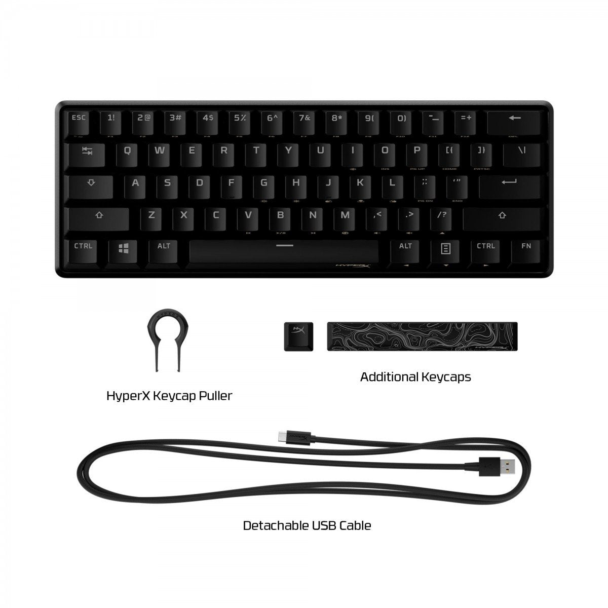 HyperX Alloy Origins 60 - Clavier Mécanique de Jeu - HX Red (Disposition US)
