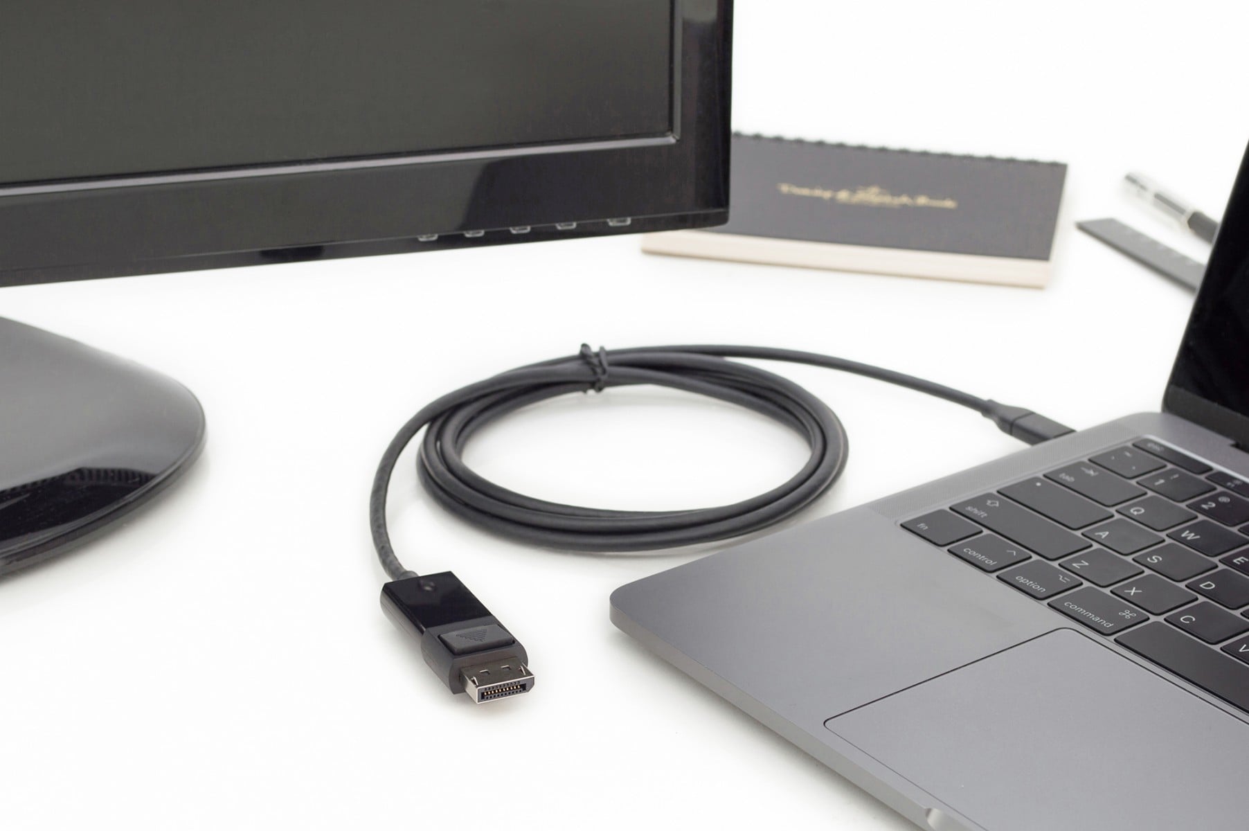 Digitus AK-300333-020-S câble vidéo et adaptateur 2 m USB Type-C DisplayPort Noir