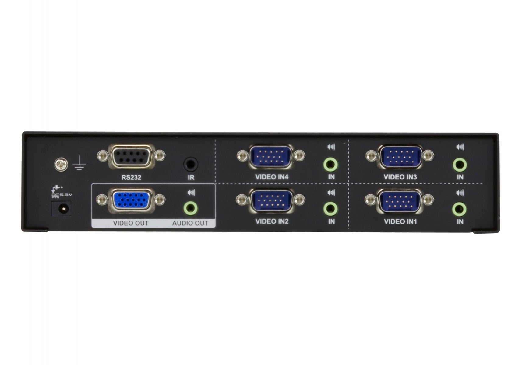 Commutateur 4 PORTS vga + audio+ RS232 aten VS0401 300MHz