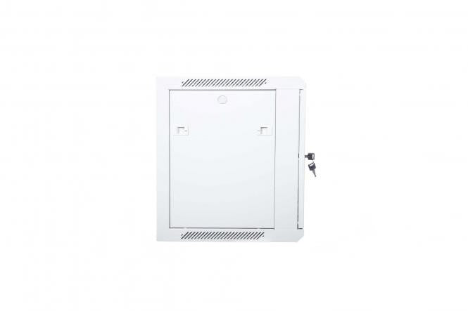 "Digitus DN-W19 09U/600 Armoire réseau murale 19"" 9U rack 600x600, porte en verre, gris, a section unique, assemblée, 60kg"