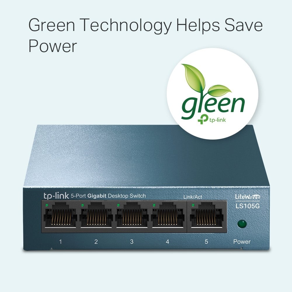 LS105G LiteWave 5-Port GB Desktop Switch