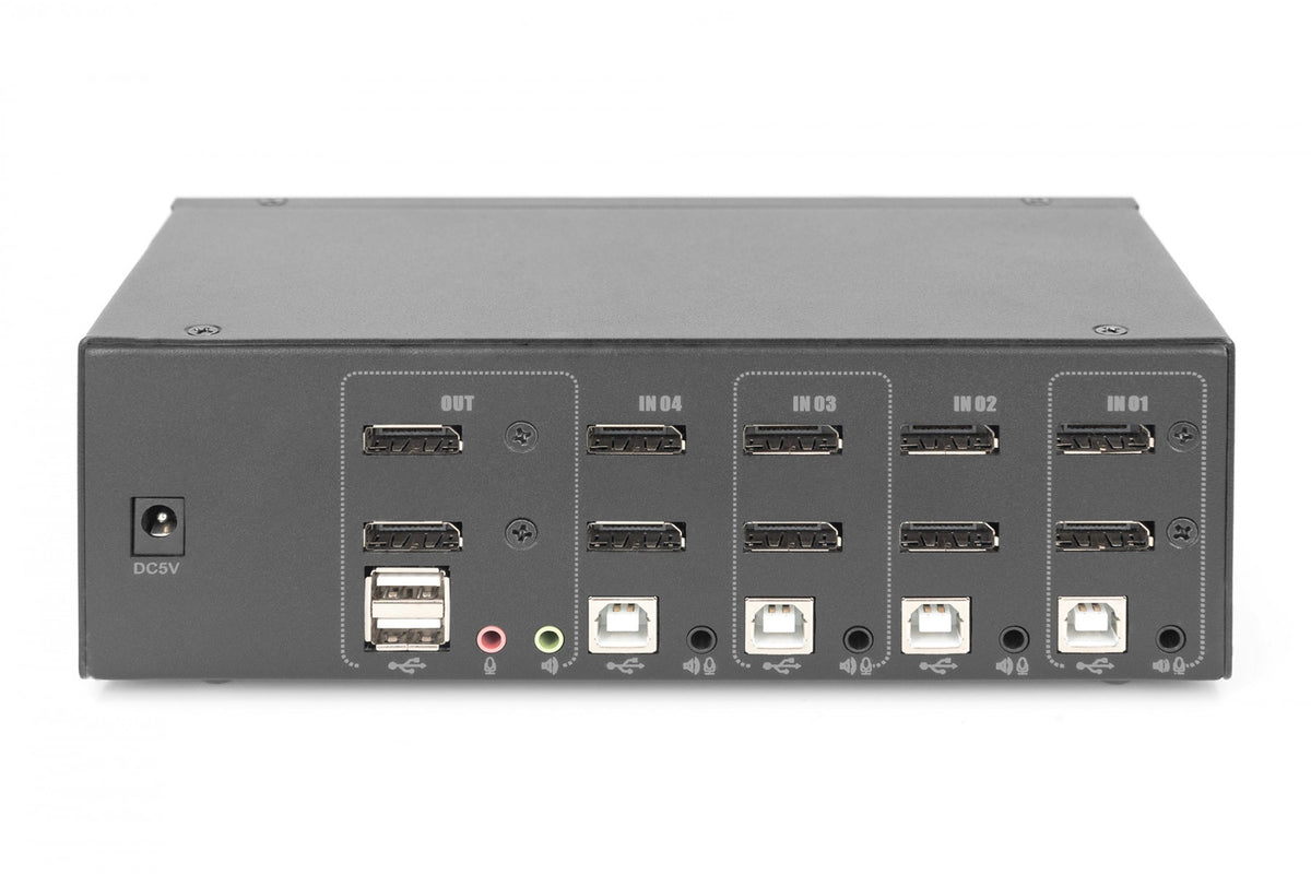 Digitus DS-12882 commutateur écran, clavier et souris Noir
