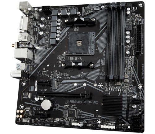 GIGABYTE A520M DS3H AC carte mere AMD A520 Emplacement AM4 micro ATX