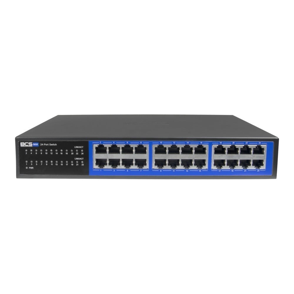 BCS BCS-B-S24G Commutateur Gigabit 24 ports RJ45 1Gbps