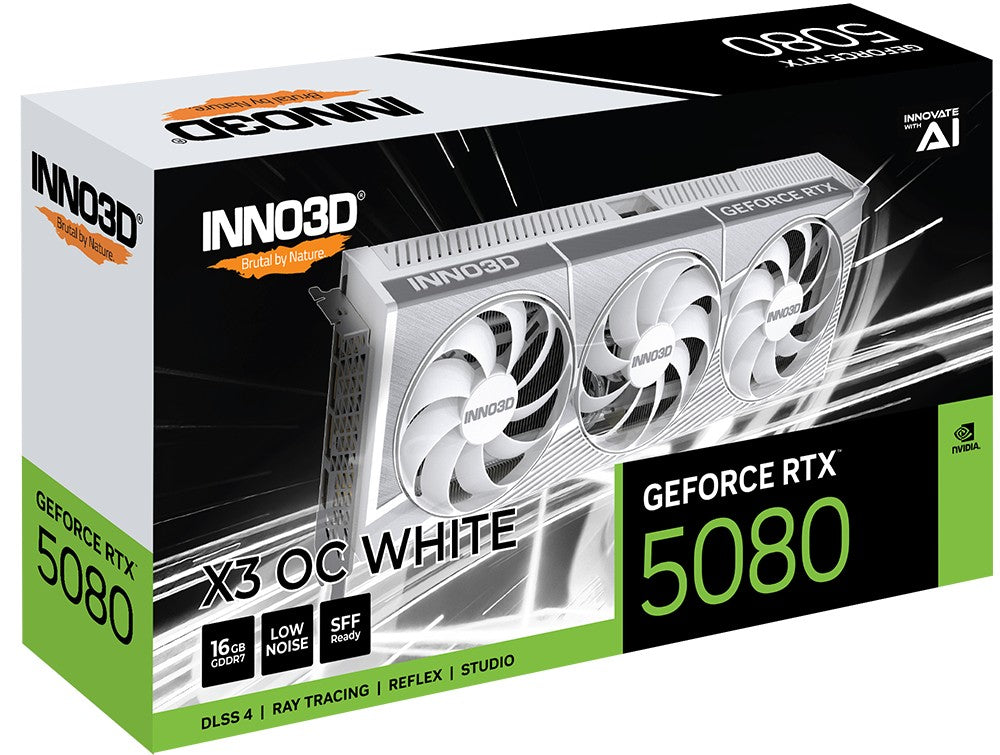 INNO3D GeForce RTX 5080 X3 OC 16GB GDDR7 DLSS4 WHITE