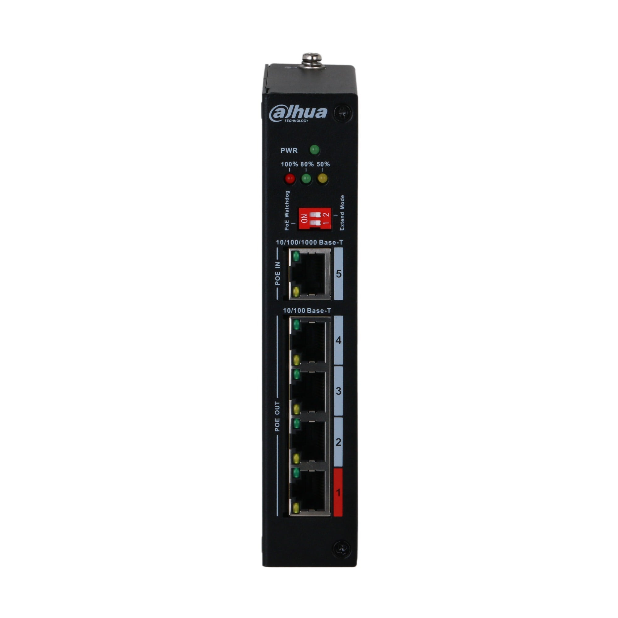 Dahua PFT1500 Extenseur PoE 5 ports avec 4 ports PoE Out et 1 port PoE In