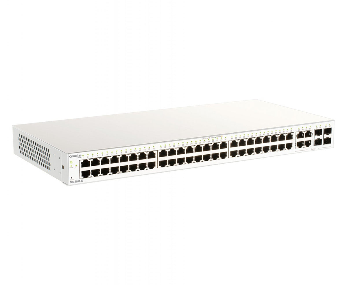 D-LINK Nuclias Switch 52xGE-ports Smart Managed incl 4x1G Combo w/1Yr Lic