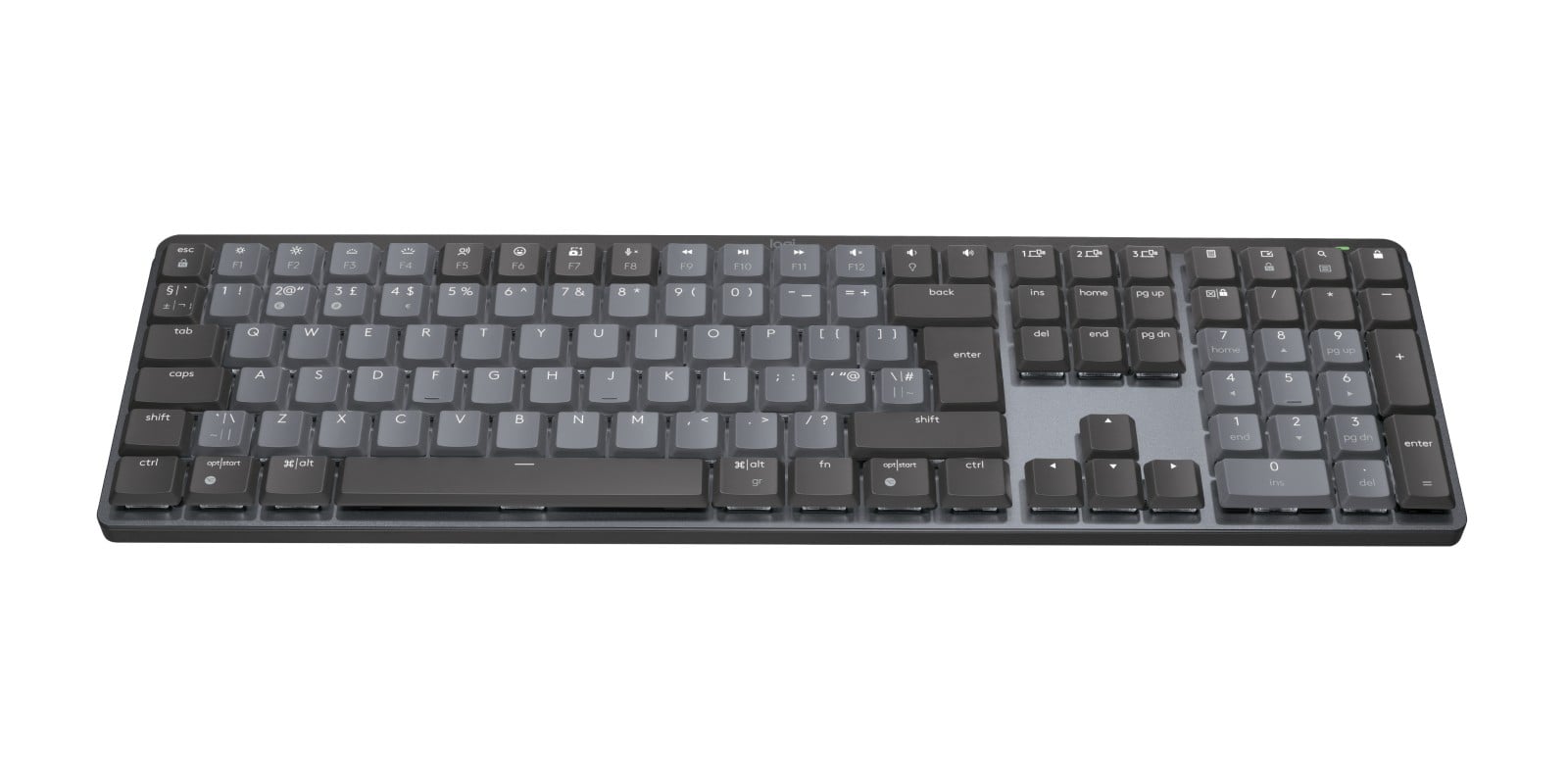 Logitech 920-010756 MX Mécanique Clavier sans fil rétroéclairé graphite Tactile