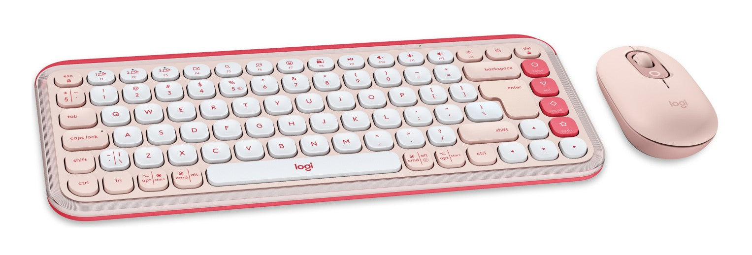 Logitech 920-013142 POP Icon Combo Souris et Clavier Rose