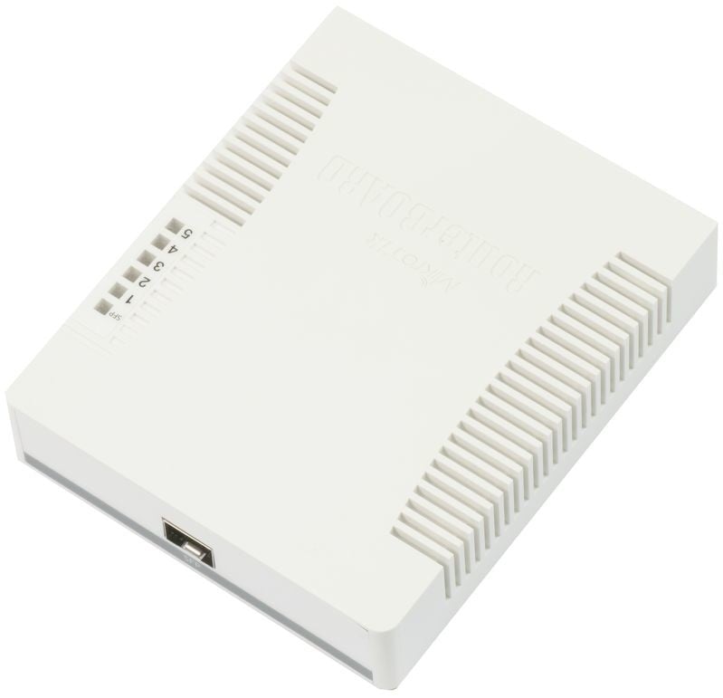Mikrotik RB260GS Gigabit Ethernet (10/100/1000) Connexion Ethernet, supportant l'alimentation via ce port (PoE) Blanc