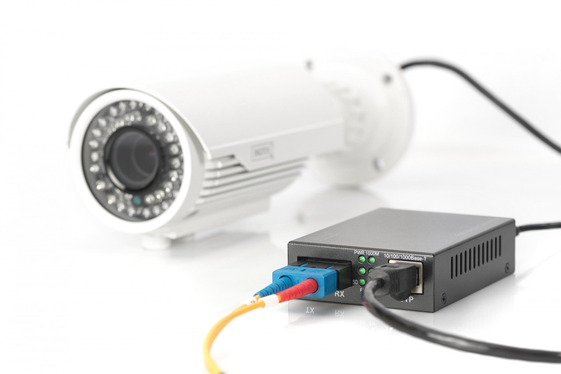 Digitus DN-82150 convertisseur de support réseau 1000 Mbit/s 850 nm Multimode Noir
