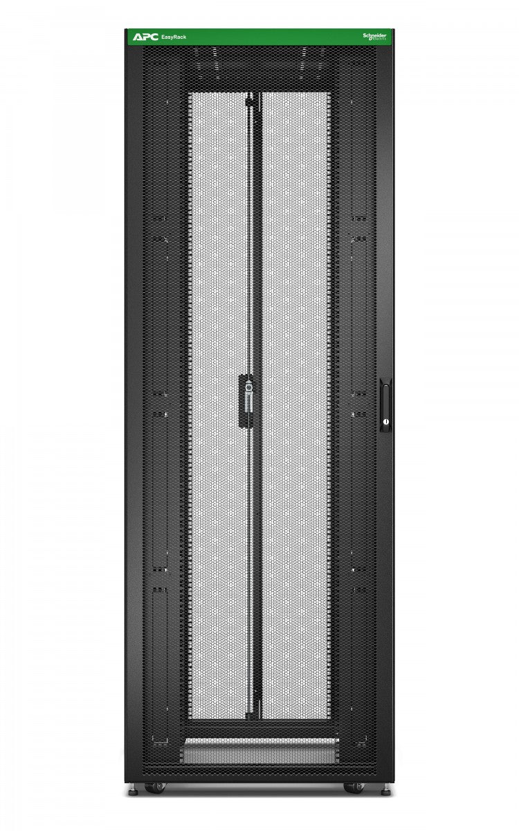 APC Easy Rack 82Ux800x1200 Roof/Side panel/castors/feet No Bottom 4Brackets black