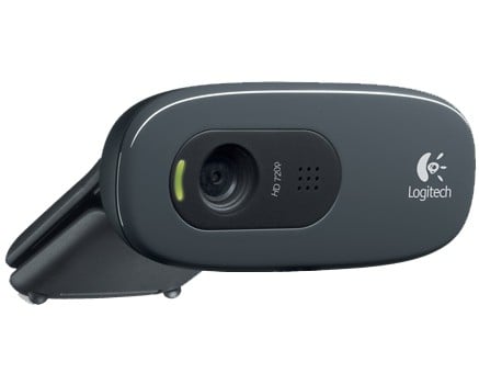 Logitech HD C270 webcam 3 MP 1280 x 720 pixels USB 2.0 Noir, Gris