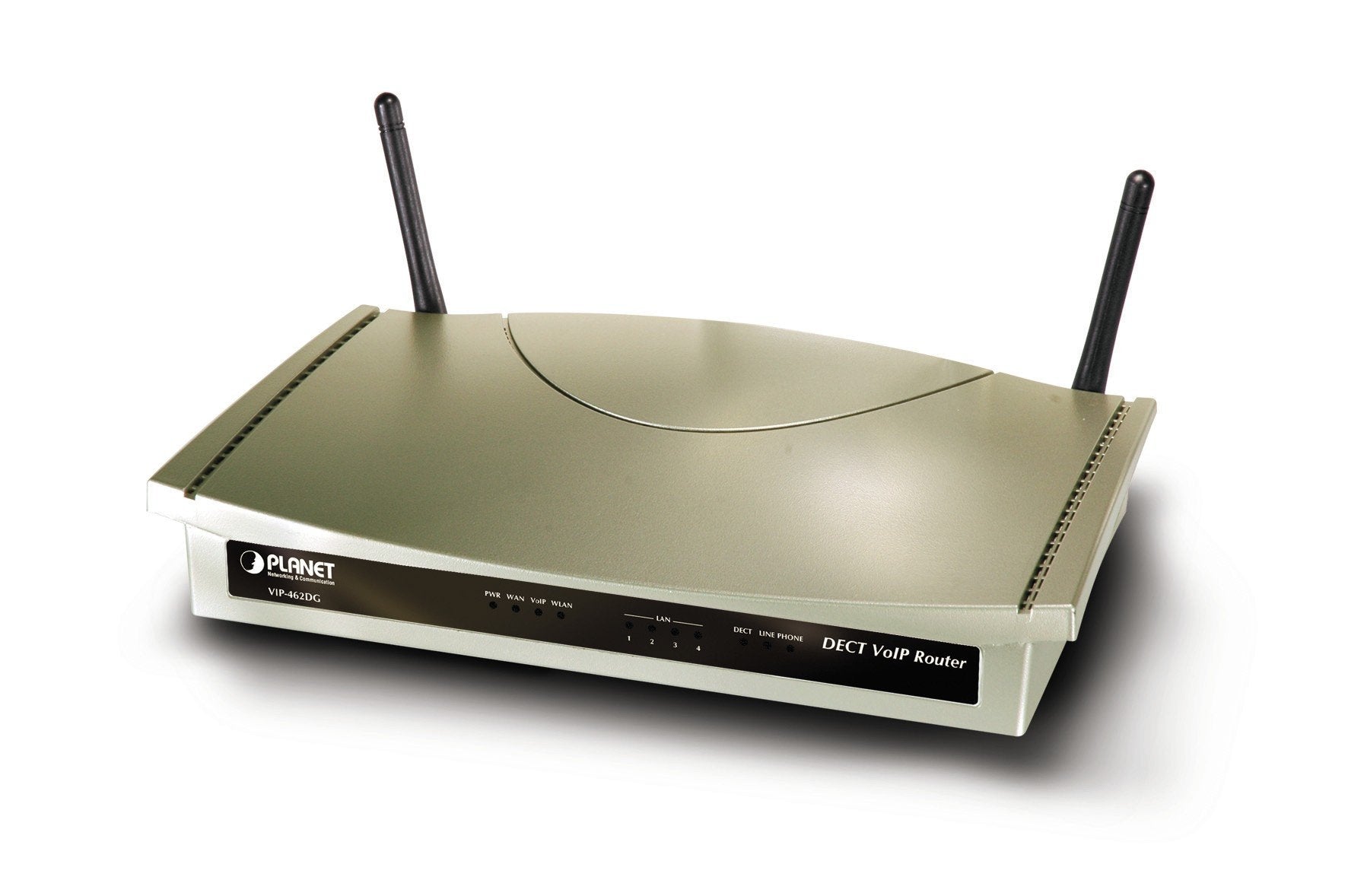 PLANET 802.11G WIFI DECT/VOIP ROUTER 2-VOICE CHANNEL Routeur connecté Argent