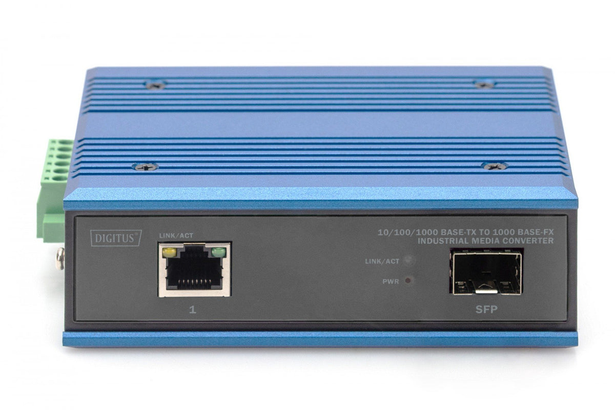 Digitus DN-652103-1 convertisseur de support réseau 1000 Mbit/s Multimode, Monomode Noir, Bleu