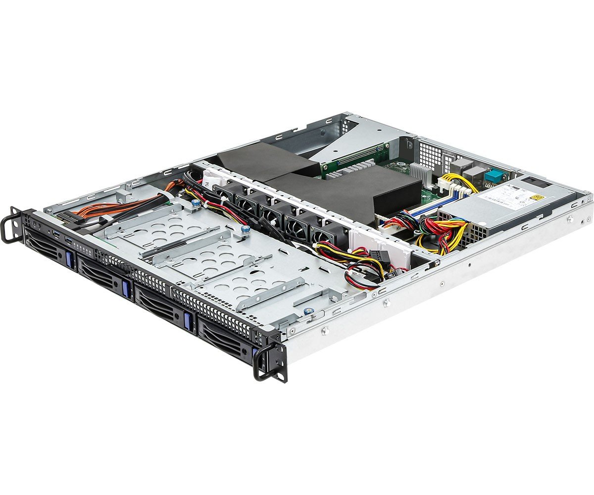 ASRock 1U4LW-X570, Rack 1U, UP, AMD Ryzen, 4xLFF, 2xGbE, Fixed PSU, IPMI
