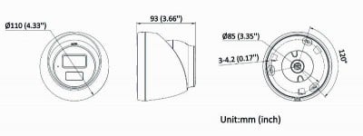 Hikvision DS-2CD1383G2-LIUF 2.8mm PL 8 MP Caméra Réseau Turret Fixe a Lumiere Hybride Intelligente (interface polonaise uniquement)