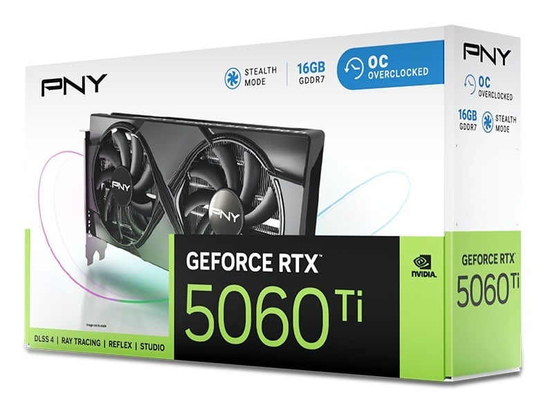 PNY GeForce RTX 5060Ti 16GB OC Dual Fan