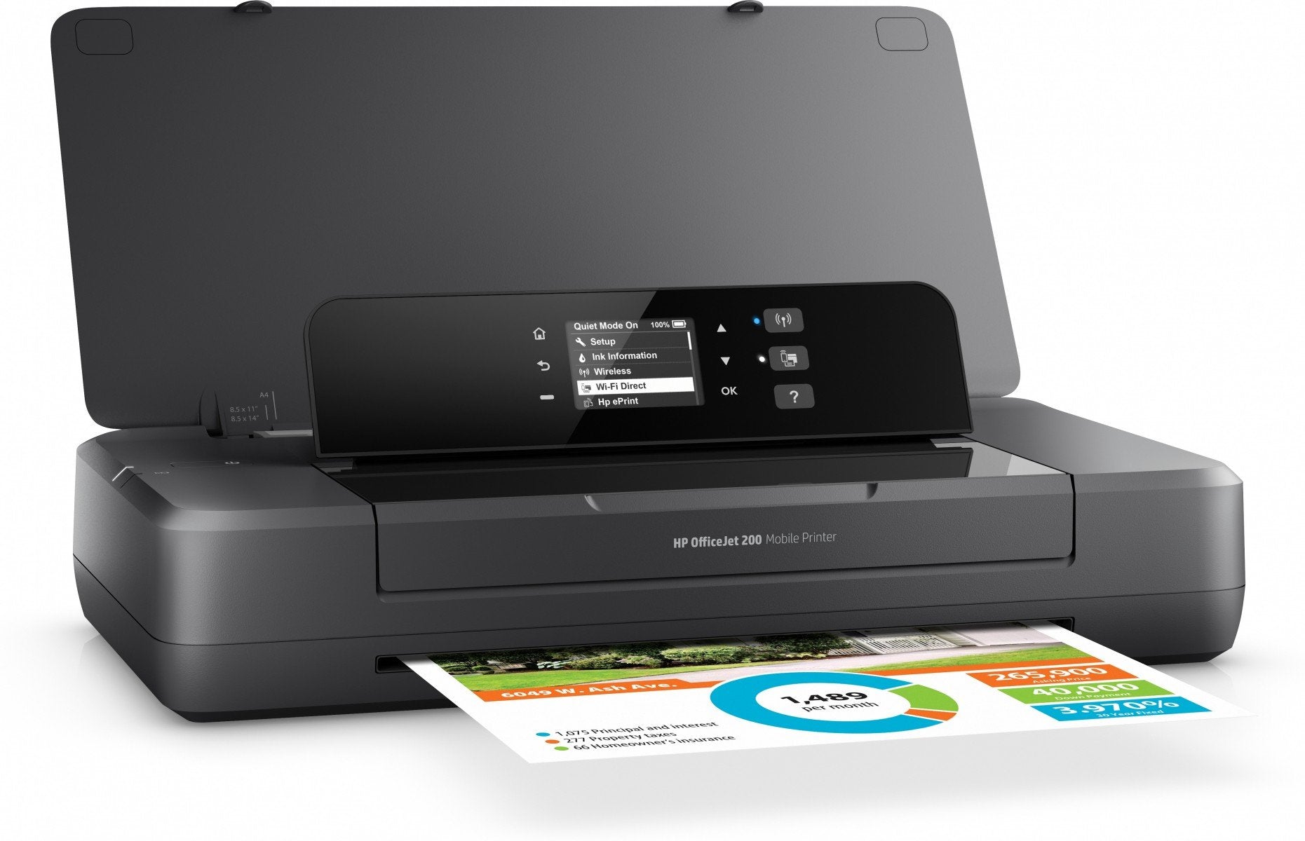 HP Officejet 200 Mobile Printer imprimante jets d'encres 4800 x 1200 DPI A4 Wifi