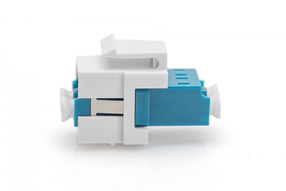 Support keystone pour adaptateur LC (avec adaptateur LC/LC duplex, monomode OS2, bleu) inclus