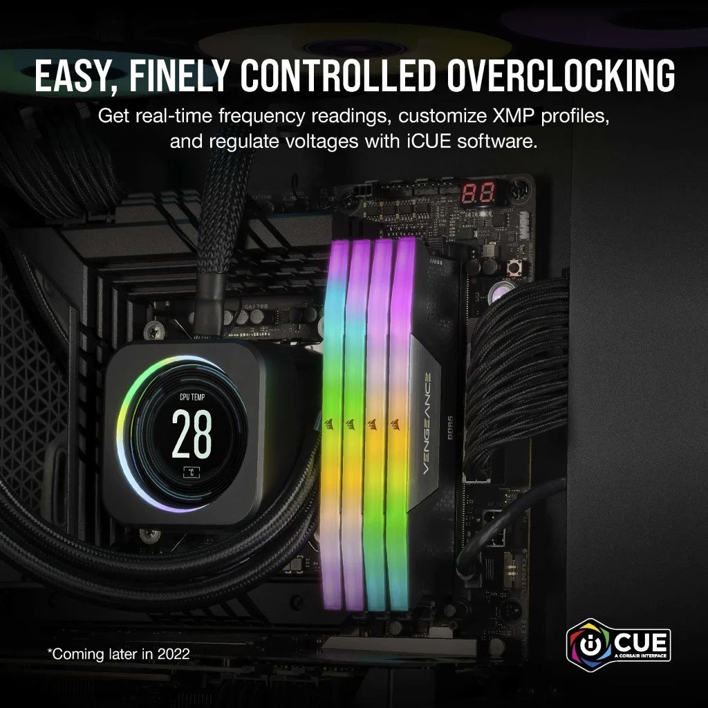 Module de mémoire Corsair Vengeance RGB CMH96GX5M2B7000C40 96 Go 2 x 48 Go DDR5 7000 MT/s