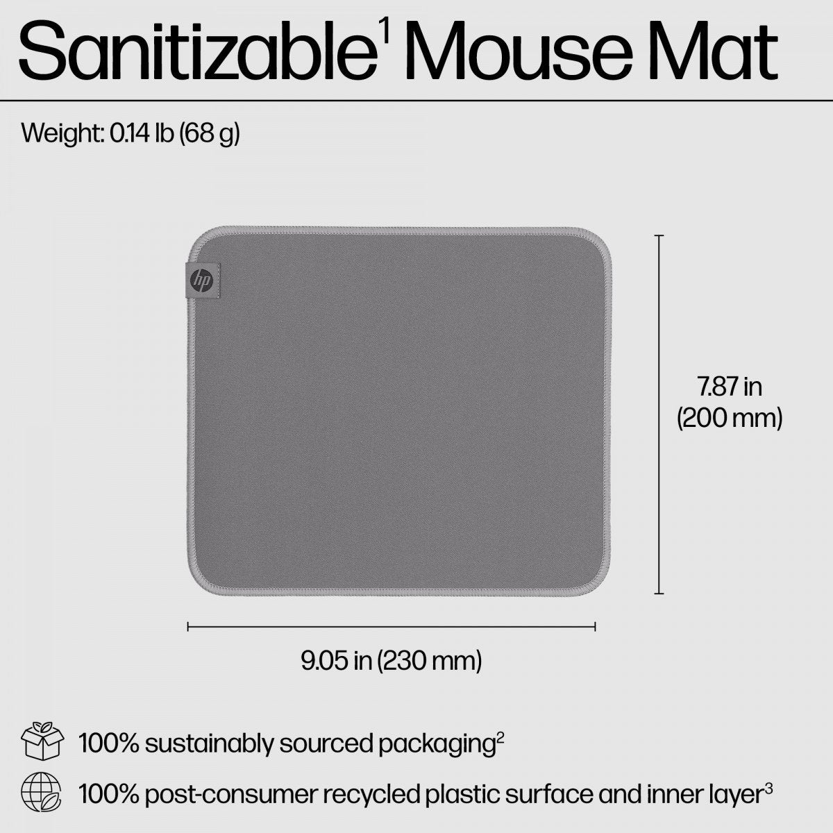 HP 105 Sanitizable Mouse Pad